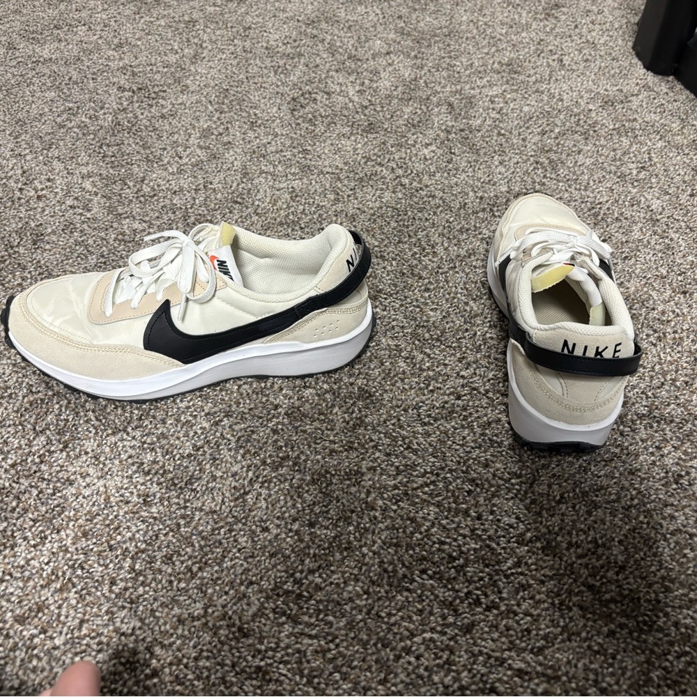 Nike Beige and White Sneakers